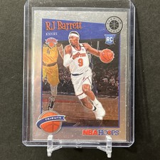 2019-20 NBA Hoops Premium Stock RJ Barrett #298 Rookie RC Tribute Knicks