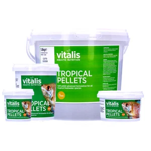 Vitalis Tropical Pellets XS 1mm Pellet Extra Small Fish Food Aquarium Tank New - Picture 1 of 5