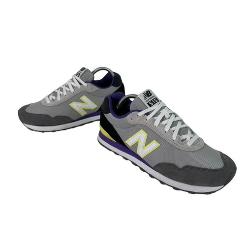 New Balance 515 scarpe da ginnastica casual accoglienti ML515SL3 da uomo grigie viola nere taglia 10