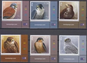 T726 - Isle of Man 2023 Raubvögel Set Ecken neuwertig - Bild 1 von 1