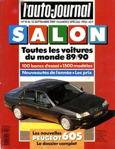 L'AUTO JOURNAL 15/09/1989 SPECIAL SALON 1990 - Imagen 1 de 1