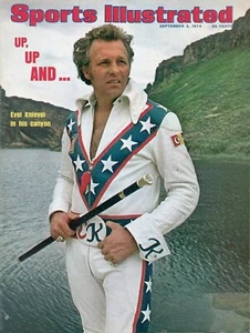 Evel Knievel Sports Illustrated Metal Sign - Picture 1 of 1