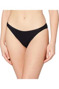 HANRO Women's Cotton Seamless Full High Cut Brief Black - Picture 1 of 1