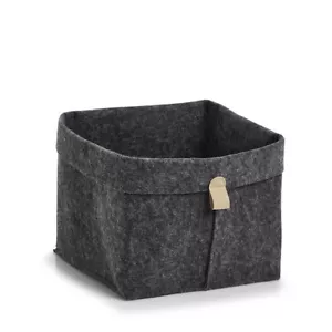 16/24 cm Filz-Aufbewahrung Regal Korb Bad Körbchen Grau Falt Ordnung Box - Bild 1 von 4