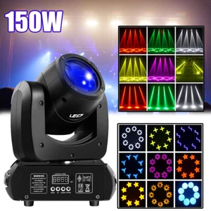 150W LED Moving Head Lights 18Prism RGBW Gobo Beam Stage Spot Light DJ Disco DMX - Picture 1 of 12