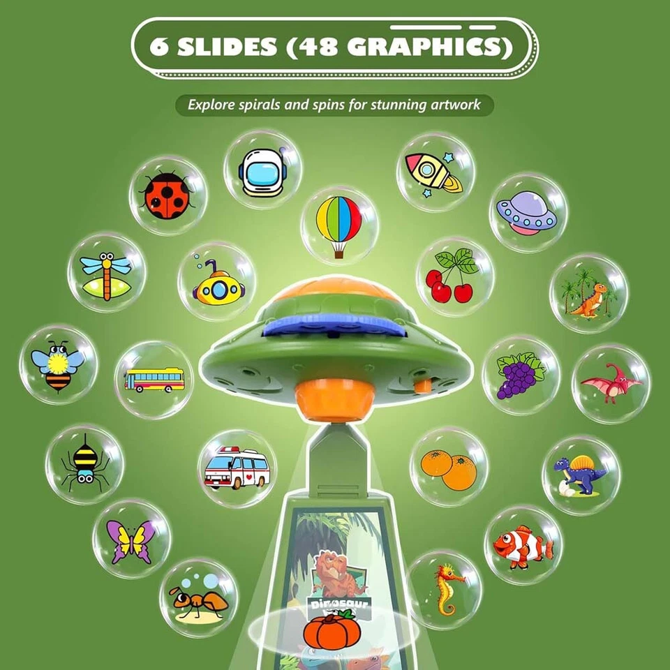 Conjunto Proyector de Dibujo Portátil Niños Niñas Edad 4-8 Aprender a Dibujar Juguete Niños Regalos Foto 1 de 1