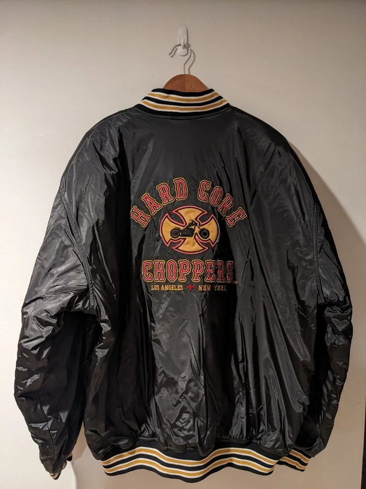 Chaqueta De Colección Años 90 Hardcore Choppers Moto Steve and Barry Negra XX-Grande Foto 1 de 4