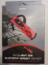 Used Gioteck EX-02s Next Gen Bluetooth Headset for PS3 - Red
