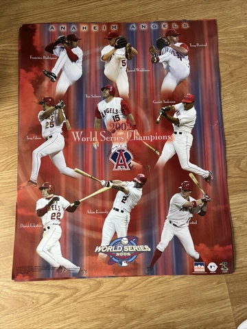 2002 RARE MLB Anaheim Angels 2002 WORLD CHAMPIONSHIP Starline Poster 16” x 20” Cover