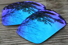 Mirrored Bright Sky Blue Sunglass Lenses for Oakley Deviation Dark- Warm Tint