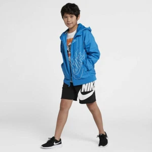Nike Sportswear Big Kids Boys Full Zip Windrunner Jacket Blue Size M Hoodie - Picture 1 of 4