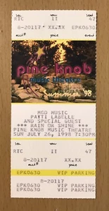 1998 PATTI LABELLE PINE KNOB DETROIT CONCERT TICKET STUB BURNIN' GEMS FLAME - Picture 1 of 2