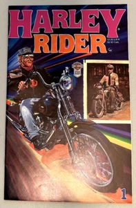 VIntage HARLEY RIDER COMIC - 1988 1ST EDITION Comic - MINT Harley Davidson - Picture 1 of 2