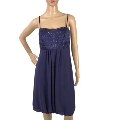 Vestido formal de formatura Fairycore Davids com miçangas enfeitado sem mangas tamanho 4 - Imagem 1 de 4