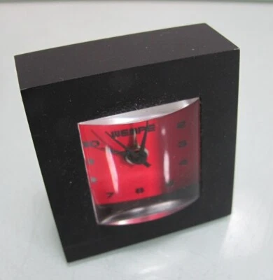 Mini Wecker Uhr Wempe schwarzer Kunststoff - Bild 1 von 3