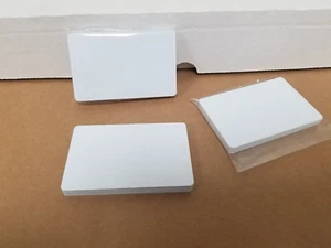 10 tarjetas de PVC blancas en blanco, CR80,30 mil, alta calidad para impresión a color e UV - Imagen 1 de 5