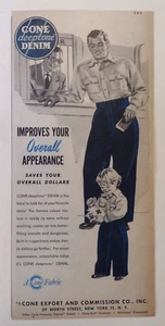 1949 Cone Deeptone Denim Advertisement Cone Export and Commission Co. New York, - Picture 1 of 1