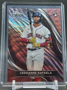 2024 Topps Chrome Black Rose Gold Wave Ref Ceddanne Rafaela RC #/15 - RED SOX - Bild 1 von 2