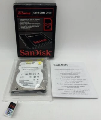 SANDISK EXTREME SSD 240GB SATA 6.0 Gb-s 2.5-IN SOLID STATE DRIVE SDSSDX-240G-G25 - Image 1 of 4