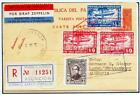 Paraguay Via Brazil To Germany 1933 Zeppelin, 5Th Saf Flight Reg Card ,Ex Nutley