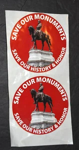 PAAR Aufkleber "RETTET UNSERE MONUMENTE - Rettet unsere Geschichte & Ehre", brandneu - Bild 1 von 3