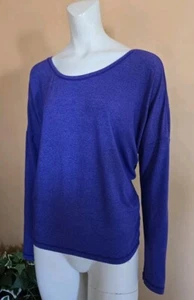 Lucy Activewear Running Athletic Pullover Long Sleeve Top Women's Size L Purple - Picture 1 of 6