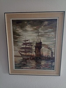 Ölgemälde - Herbert Peter Kruse - Kiel - Gorch Fock- Sammlung - Gesuchter Maler - Bild 1 von 5