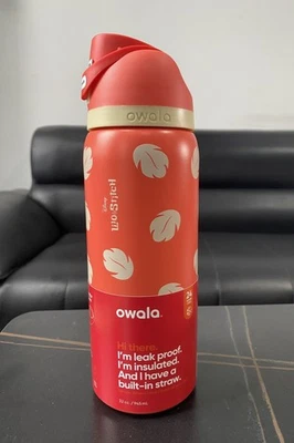 AS SHOW Owala Disney Lilo 32oz FreeSip Color Drop Bundle Water Bottle New In Box