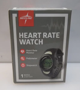 Medline Monitor Watch Heart Rate, Pedometer Activity, Stopwatch Tracker BOX 2019 - Picture 1 of 12