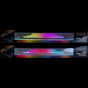Autotürschwellen LED Einstiegsleuchte 25 Modi USB-C Kabellos wasserdicht 1 Paar - Picture 1 of 5
