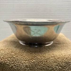 "Cuenco vintage Farrell Lines International plateado de 6""" - Imagen 1 de 6