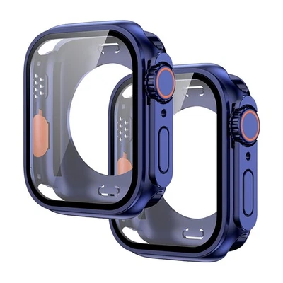 Paquete de 2 fundas rígidas para PC para Apple Watch Series 10/11 42 46 mm + protector de pantalla Foto 1 de 4