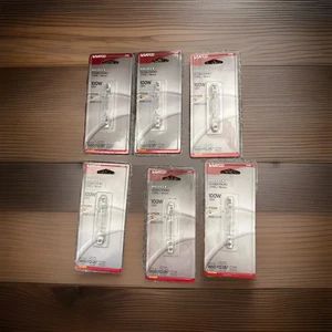 Satco S3480 78mm Bulb 100W T4- Package of 6 light double ended bulbs  - Picture 1 of 6
