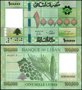 Líbano 100000 libras, 2023, P-95f, UNC - Imagen 1 de 1
