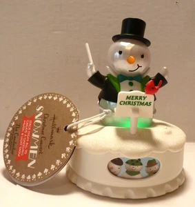 Hallmark THE CONDUCTOR for Christmas Concert Snowmen Set 2014 Sound Light Motion - Picture 1 of 8