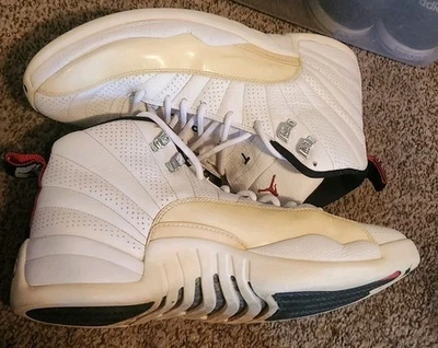 Talla 10 - Nike Air Jordan 12 Retro Sol Naciente Blanco 130690-163 Para Hombre  Foto 1 de 4