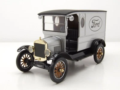 Ford Model T Paddy Wagon 1925 Argento Modellino 1:24 MotorMax - Immagine 1 di 4