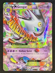 2016 Pokémon TCG M Gengar EX #XY166 XY Promo Holo Ultra Rare MP Holographic Card - Picture 1 of 15