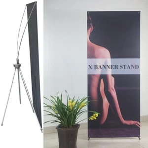 Adjustable Premium X Banner Stand 24"x63" to 30"x72" with Carrying Bag - Picture 1 of 9