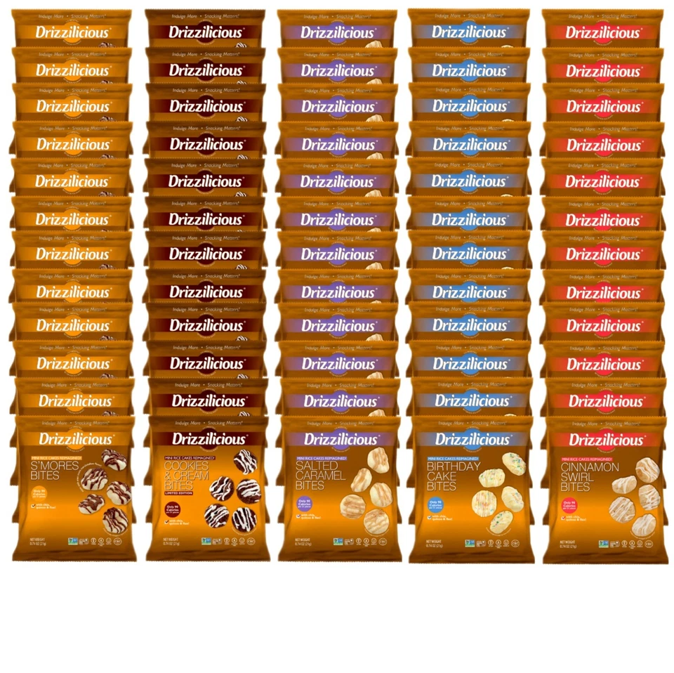 Drizzilicious Mini Reiskuchen Gesunde Chips Snack Glutenfreie Snacks Häppchen 10 Stück - Bild 1 von 4