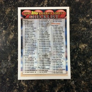 Lista de verificación Topps 2000 2 f 2 - Imagen 1 de 2