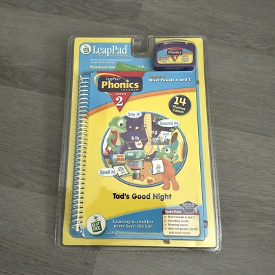 LeapFrog LeapPad Phonics Lesson 2 Tad's Good Night Interactive Book Ages 4-7 - Image 1 of 4