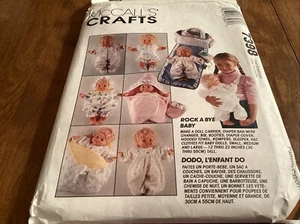 Vintage McCalls Crafts 7398 Doll Clothes Semi-Cut - Picture 1 of 4
