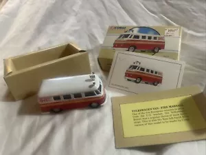 Vintage Corgi VOLKSWAGEN T1 VAN - FIRE MARSHALL - 1/43 Scale Model 98475 w/ Box - Picture 1 of 10