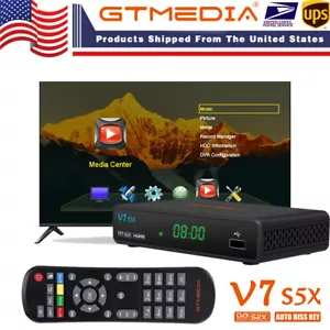 DVB-S/S2/S2X Satellite Receiver Tuner Set Top Box HDTV PVR Media Play w/USB WIFI - Picture 1 of 24