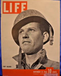 LIFE MAGAZINE November 22, 1943 Foot Soldier - Imagen 1 de 5