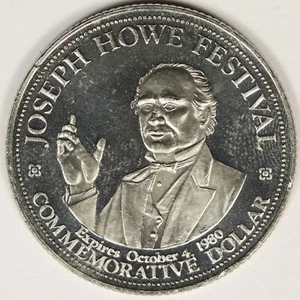 1980 Joseph Howe Festival Dólar Conmemorativo Marina de Canadá 70 Aniversario - Imagen 1 de 2