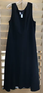 Jones New York little black dress, Size 16, sleeveless, V-Neck, lined, slip-on - Picture 1 of 7