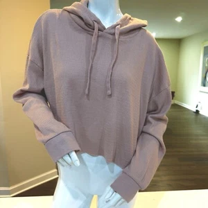 Wild Fable Target Juniors Size L Cropped Hoodie Drawstring Dusty Pink - Picture 1 of 5