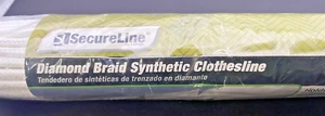 SecureLine Diamond Braided Synthetic Clothesline - White 3/16" x 50 Ft - NEW - Picture 1 of 4